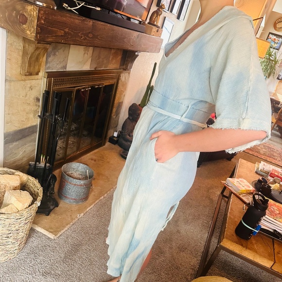 Natural Dyed, small batch, Indigo Dress - Picture 2 of 2